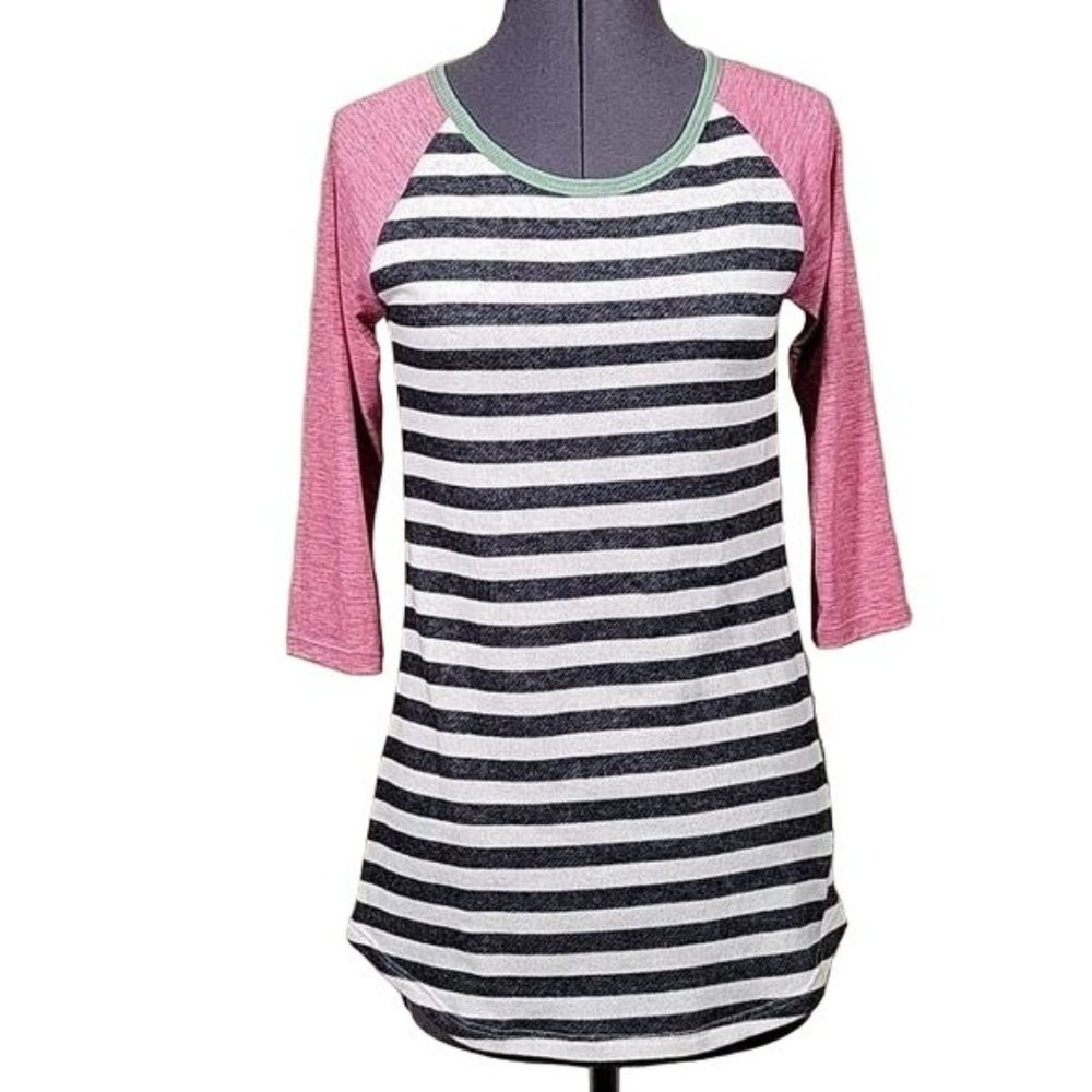 Kokoon Striped French Terry Top Sz XS